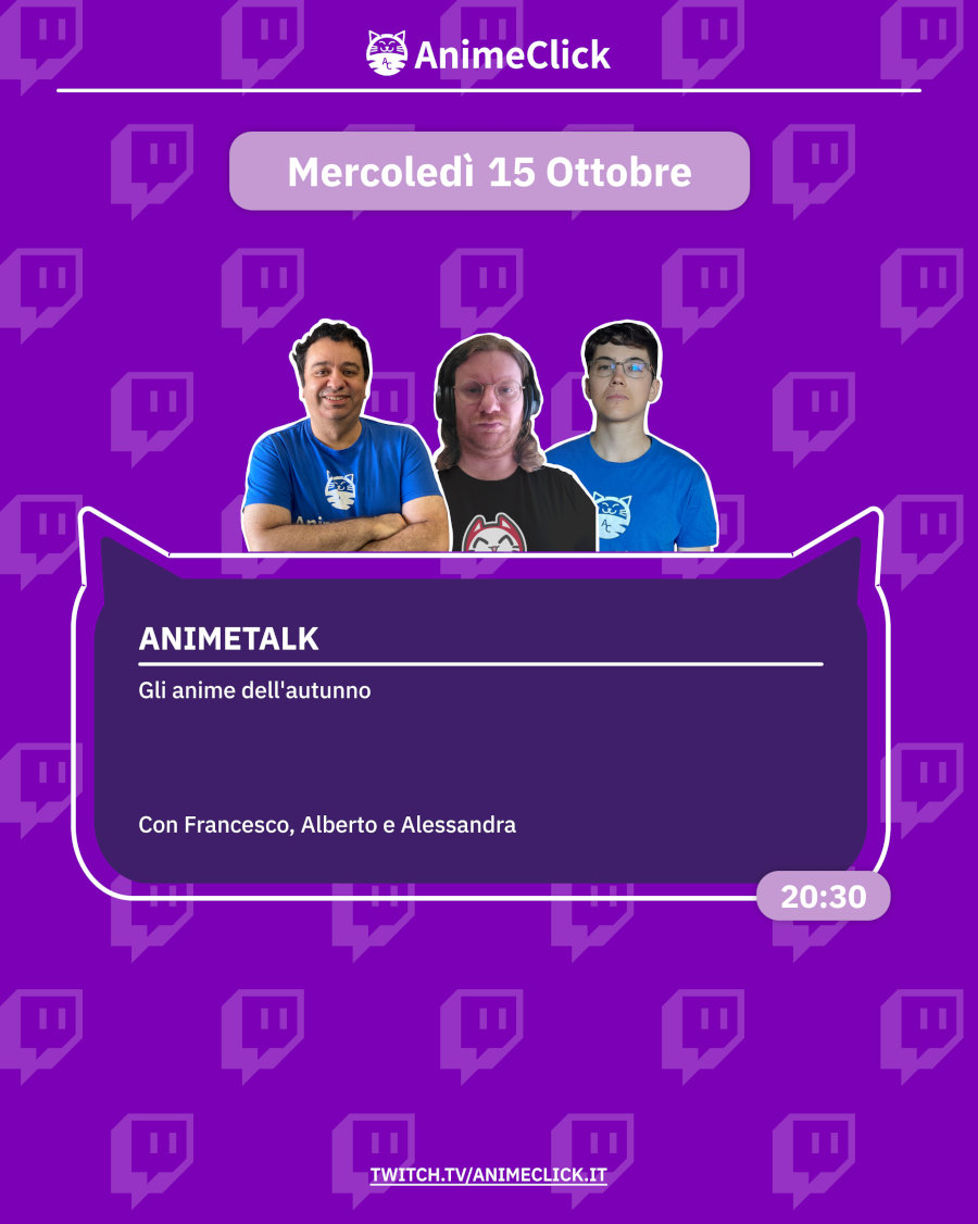 AnimeClick su Twitch: programma dal 13 al 19 ottobre